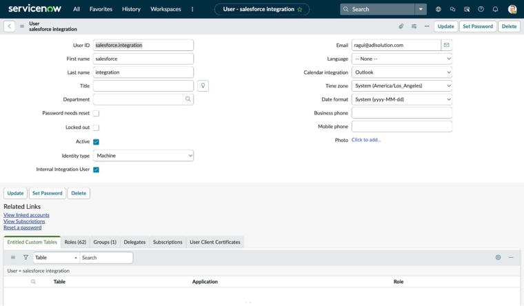 ServiceNow integration user – salesforce.integration