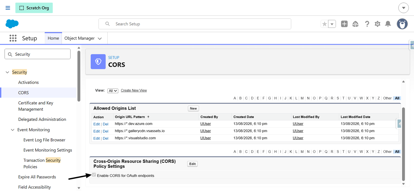 Azure DevOps → Salesforce Marketplace connector screenshot