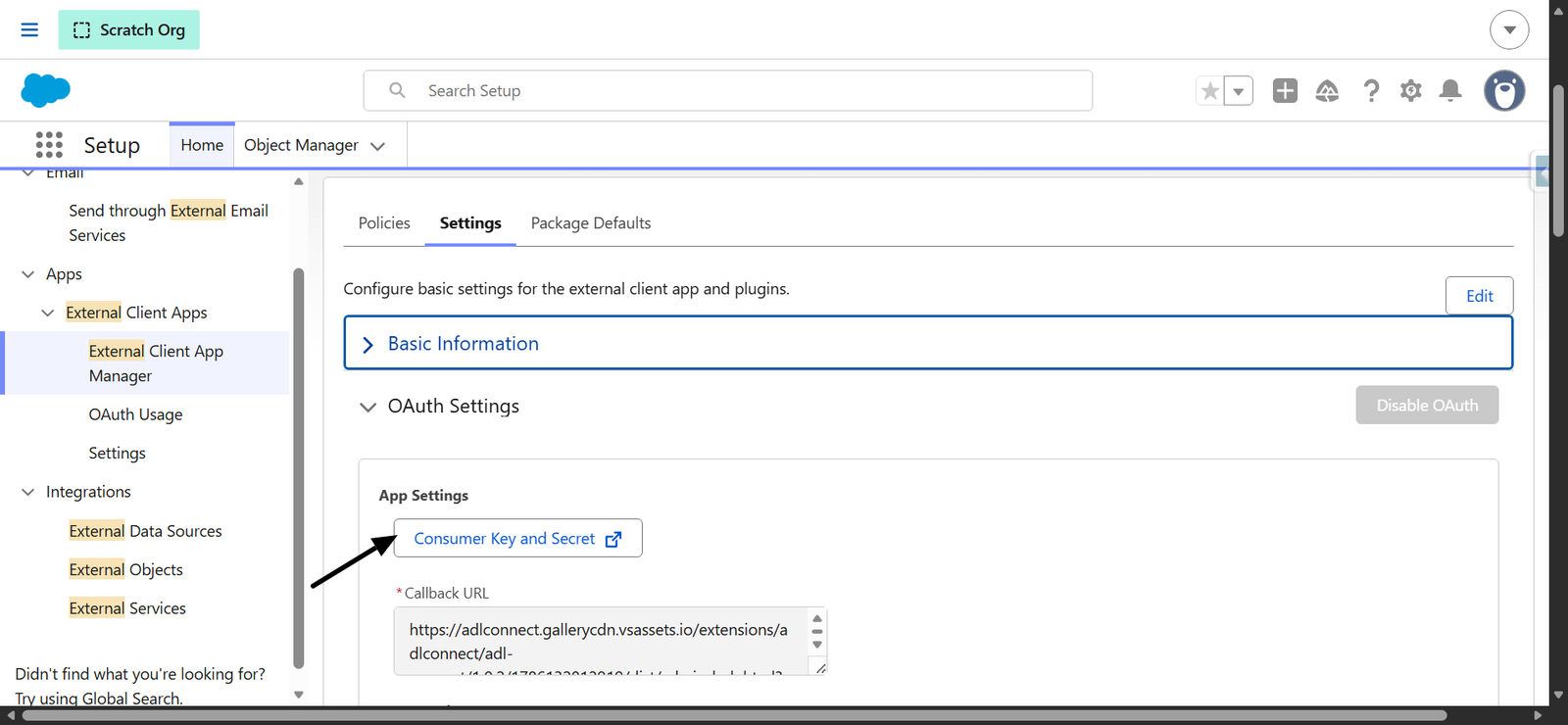 Azure DevOps → Salesforce Marketplace connector screenshot