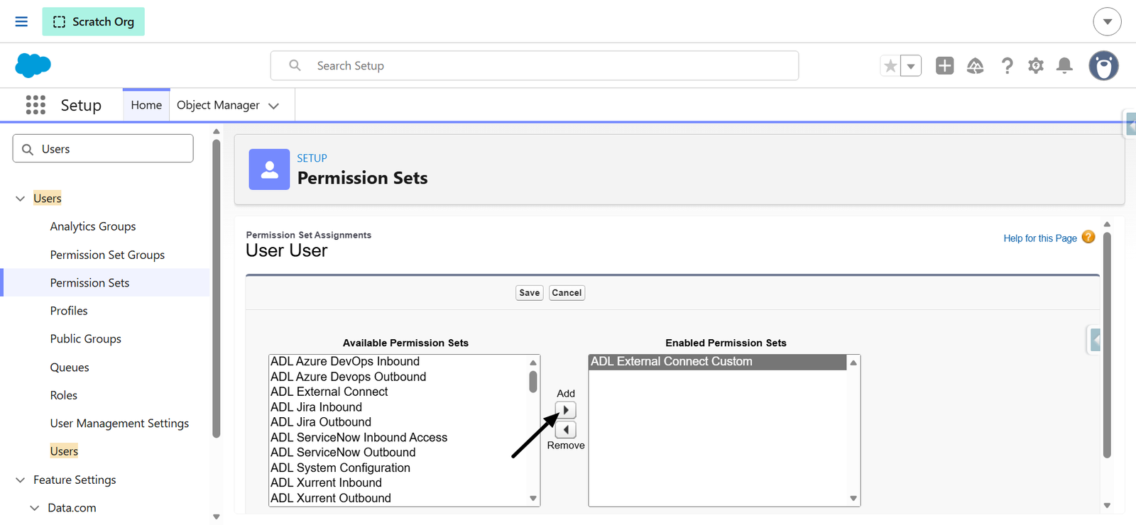 Azure DevOps → Salesforce Marketplace connector screenshot