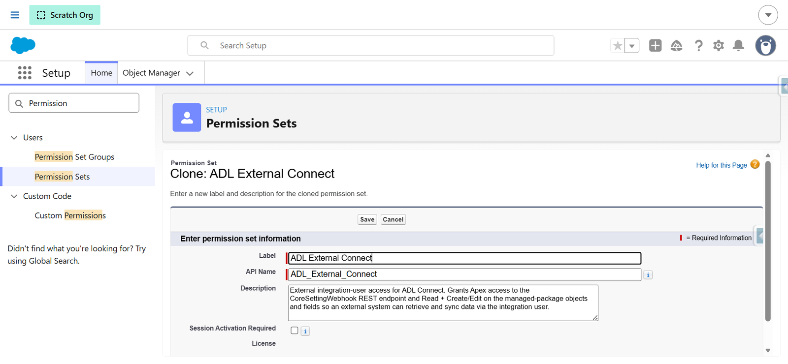 Azure DevOps → Salesforce Marketplace connector screenshot