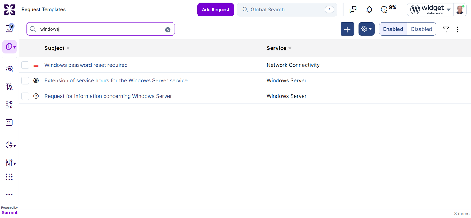 Xurrent KB screenshot