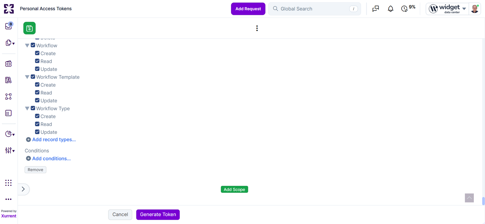 Xurrent KB screenshot