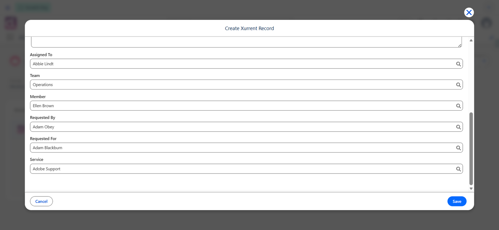 Xurrent KB screenshot