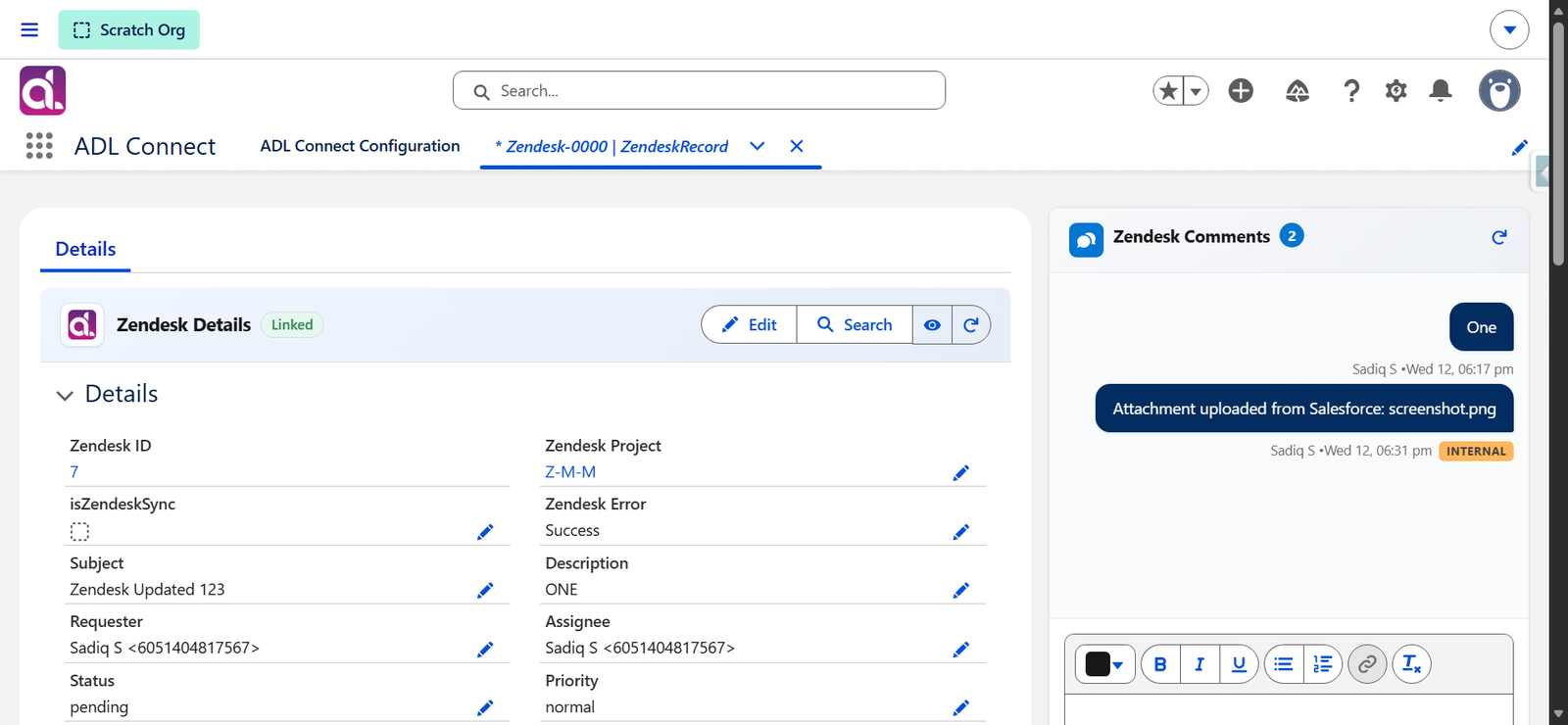 Zendesk KB screenshot