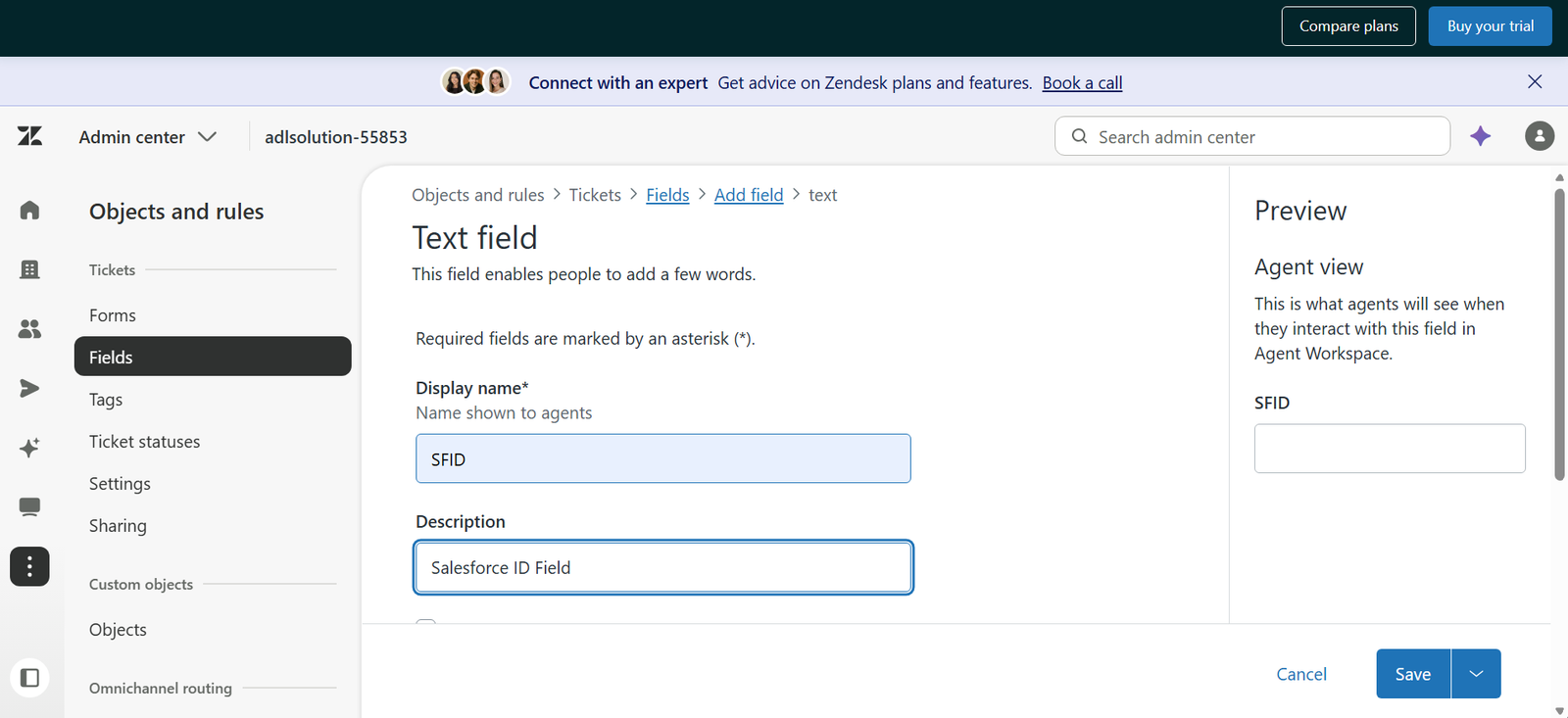 Zendesk KB screenshot