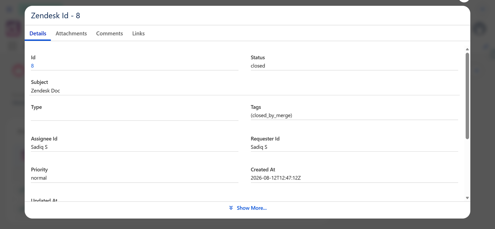 Zendesk KB screenshot