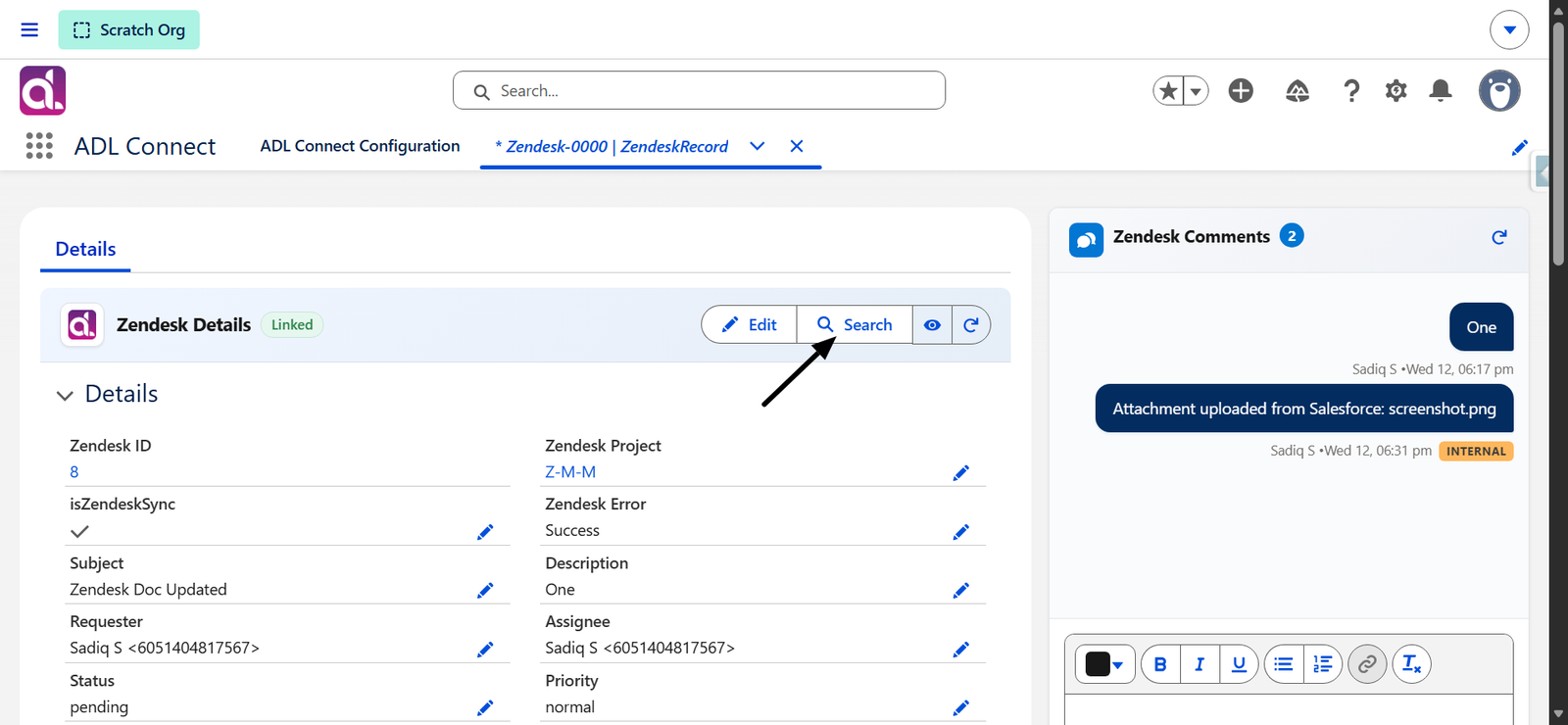 Zendesk KB screenshot