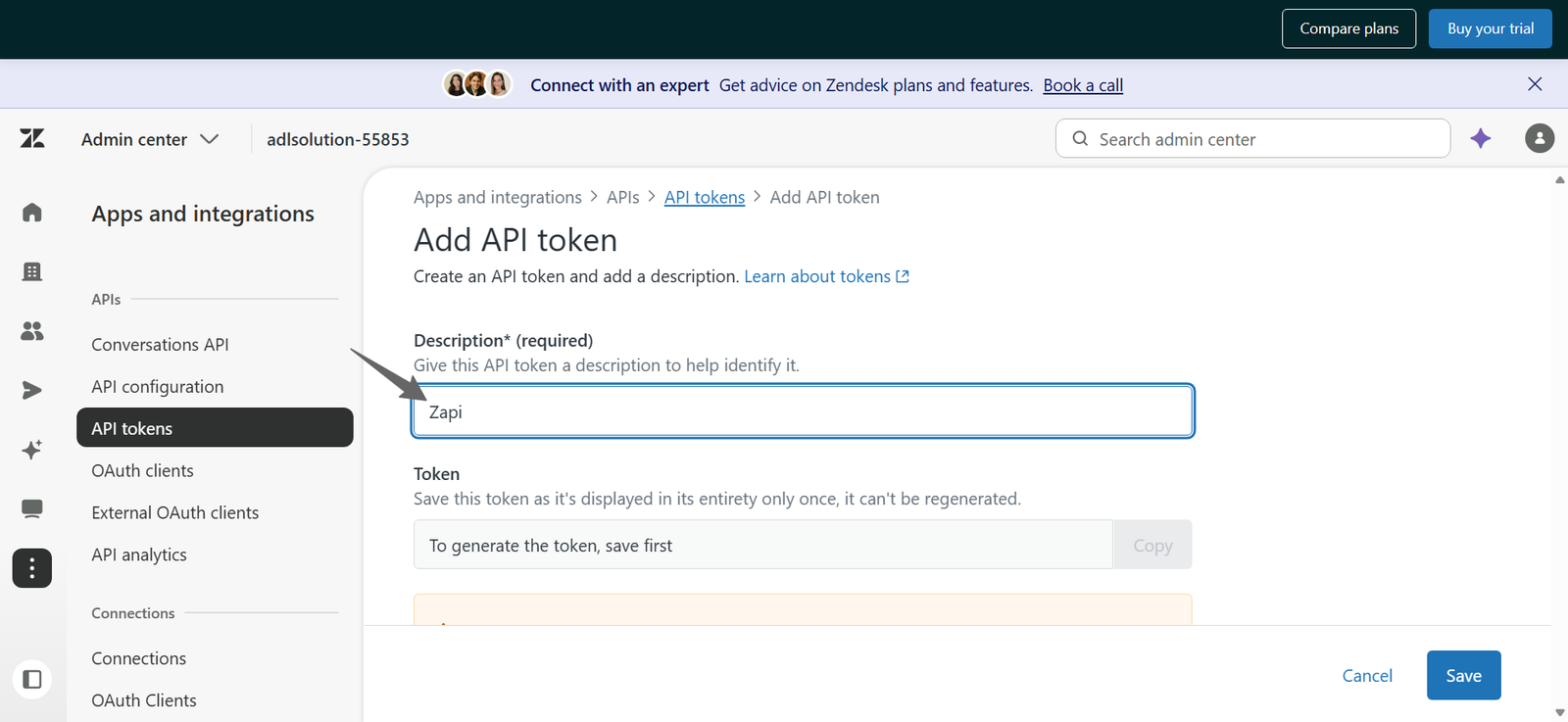 Zendesk KB screenshot