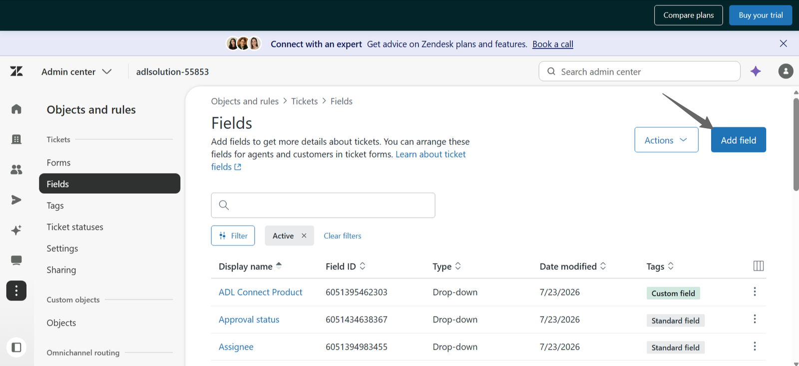 Zendesk KB screenshot