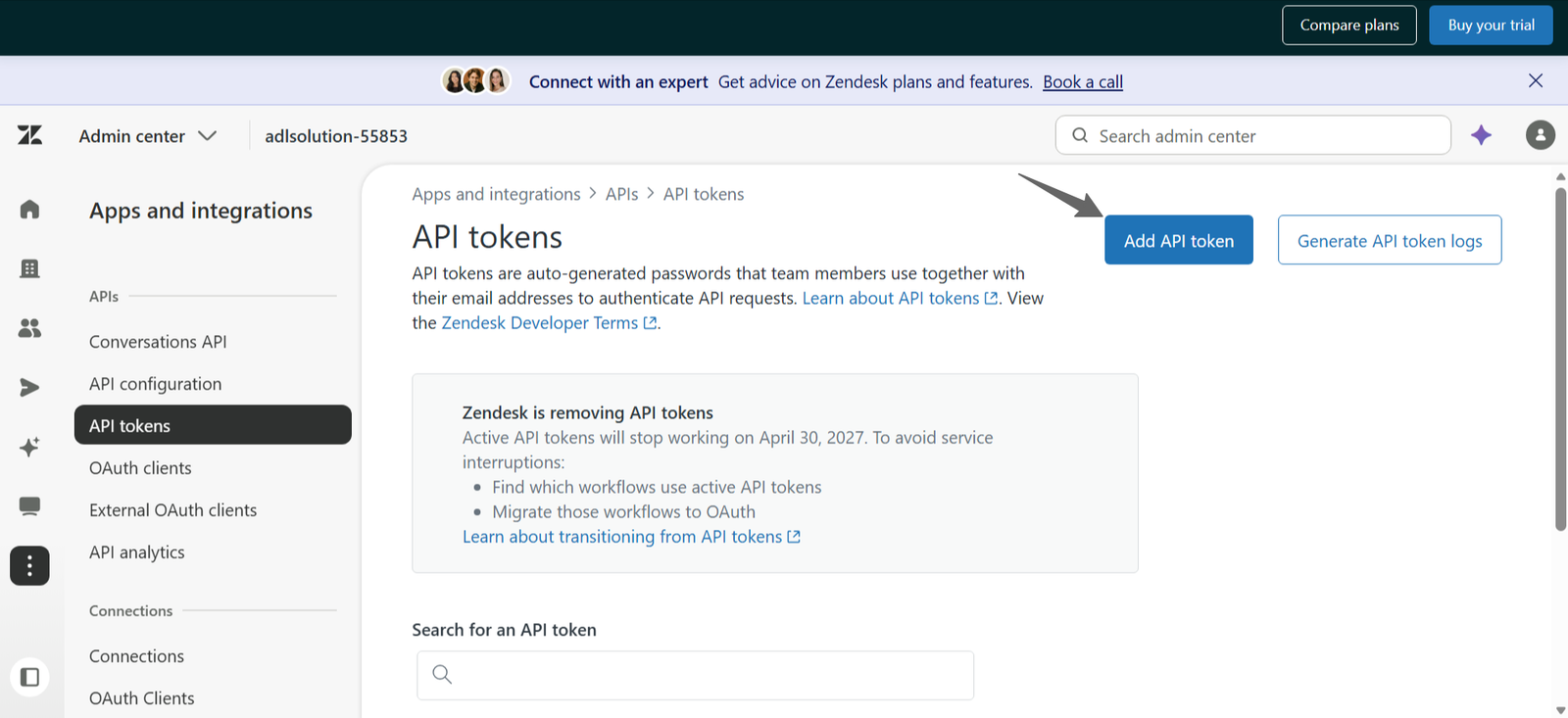 Zendesk KB screenshot